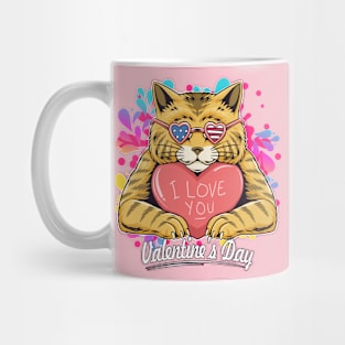 Valentine's Day Cat Mug